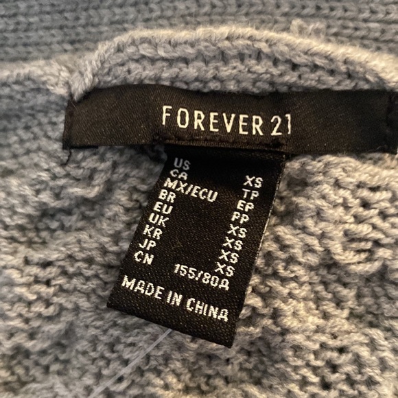Oversized Cropped Sweater Forever 21 gray - Picture 9 of 9